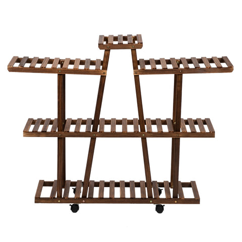 Flower Stand with Wheels